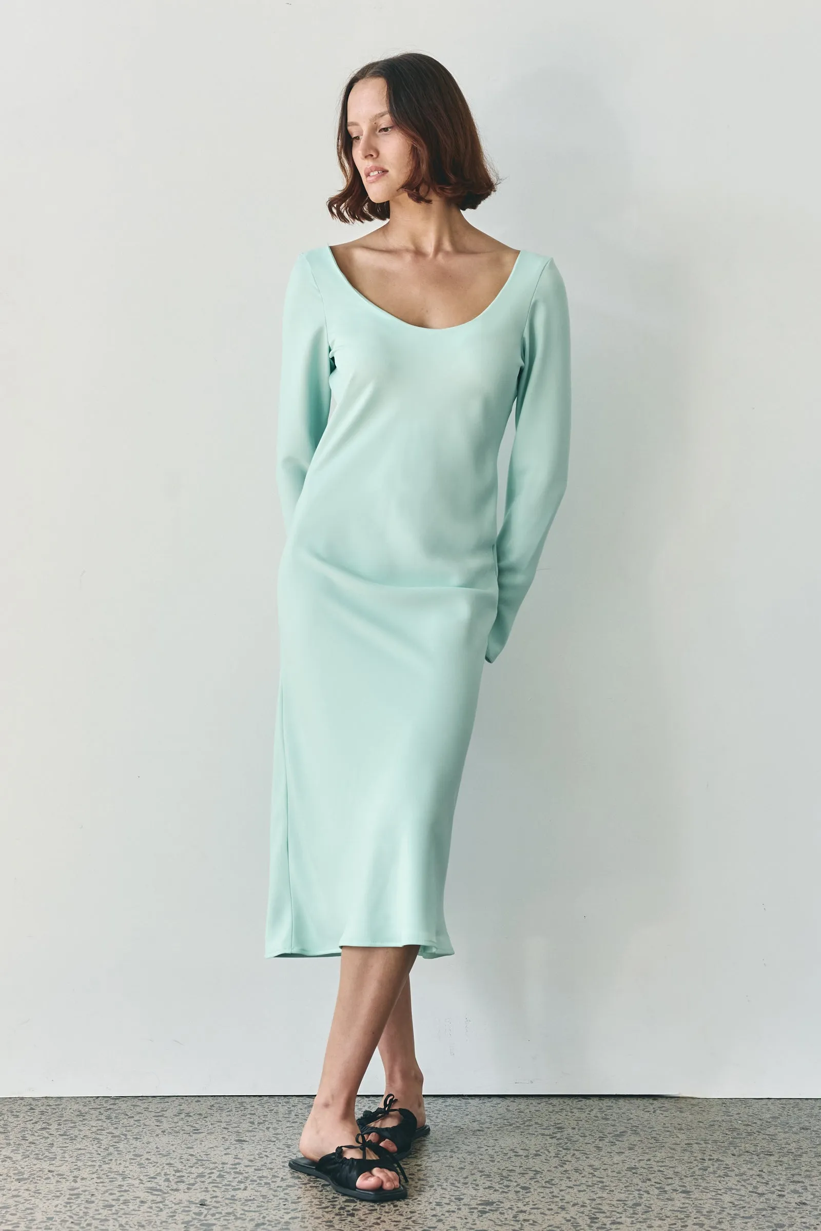 Scoop Dress in Mint