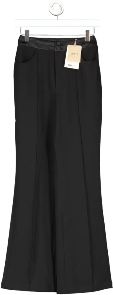 SHEIN Black Flared Trousers UK XS