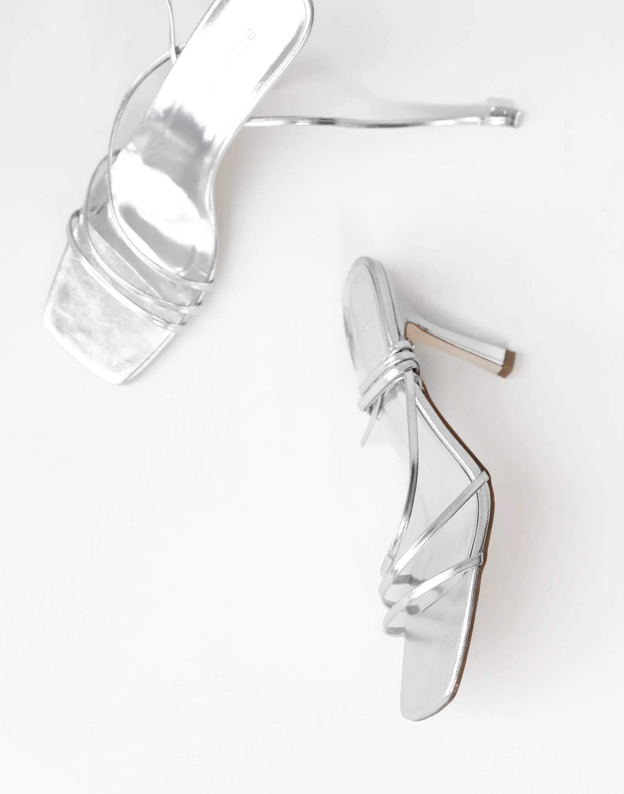 Sylvia Heels (Silver) - By Billini