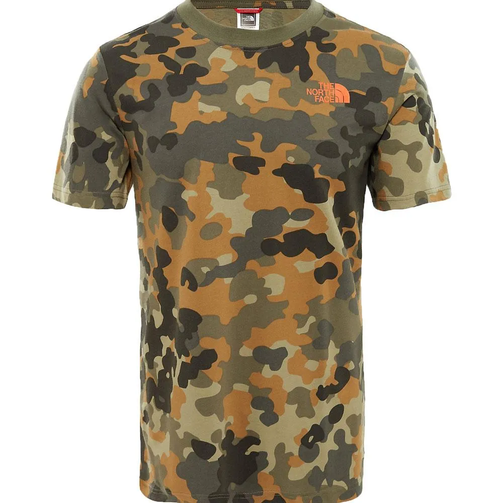 The North Face Red Box T-Shirt Macrofleck Camo Print