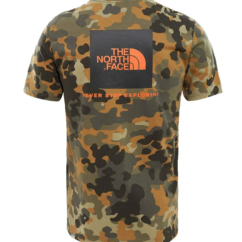 The North Face Red Box T-Shirt Macrofleck Camo Print