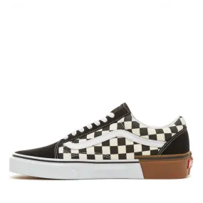 VANS Old Skool Suede Gum Block Shoes - Checkerboard