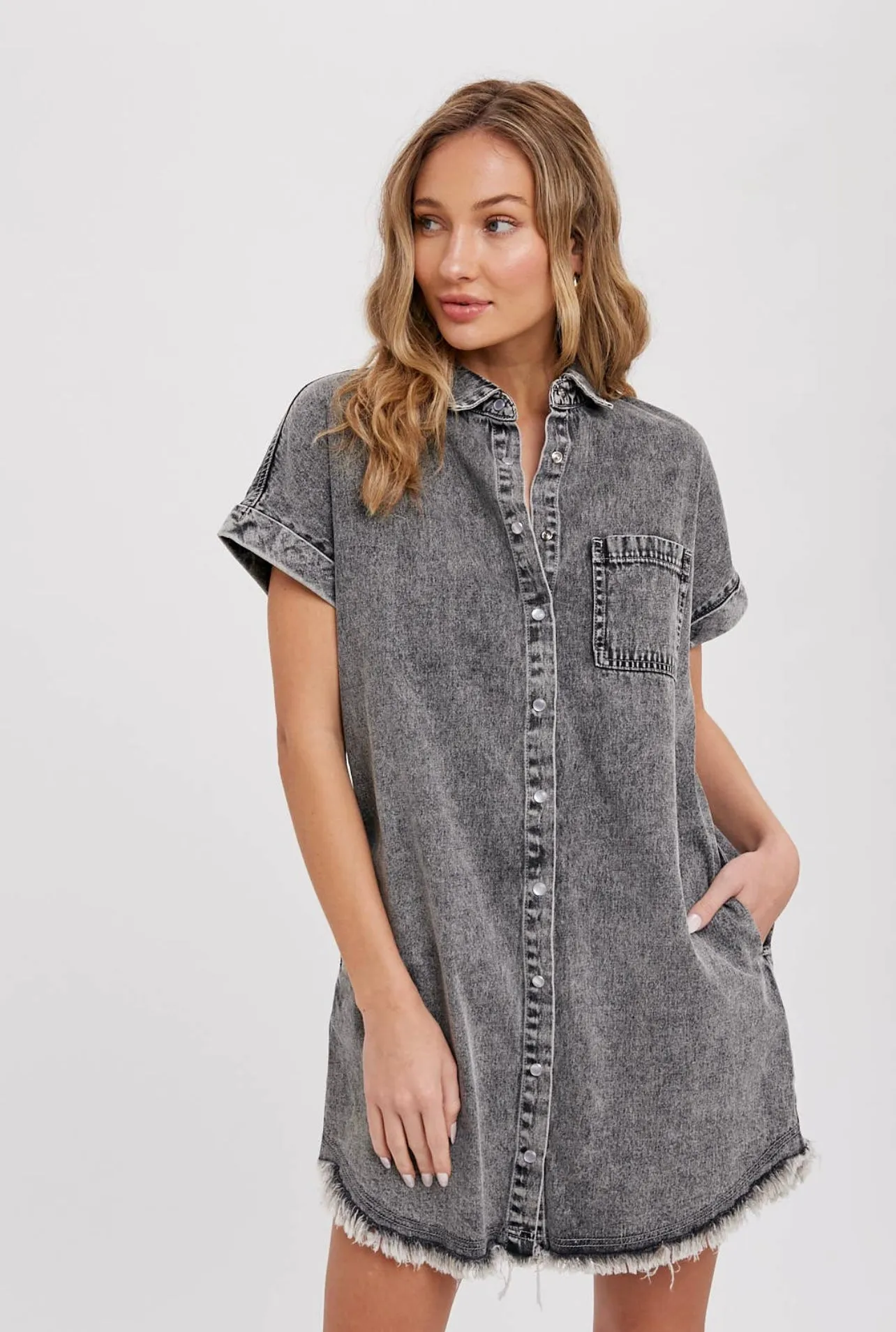 Vintage Denim Shirt Dress