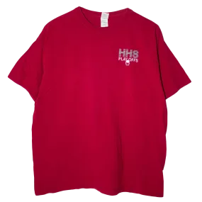 Vintage USA Printed HHS Play Offs T-Shirt Red (XL)