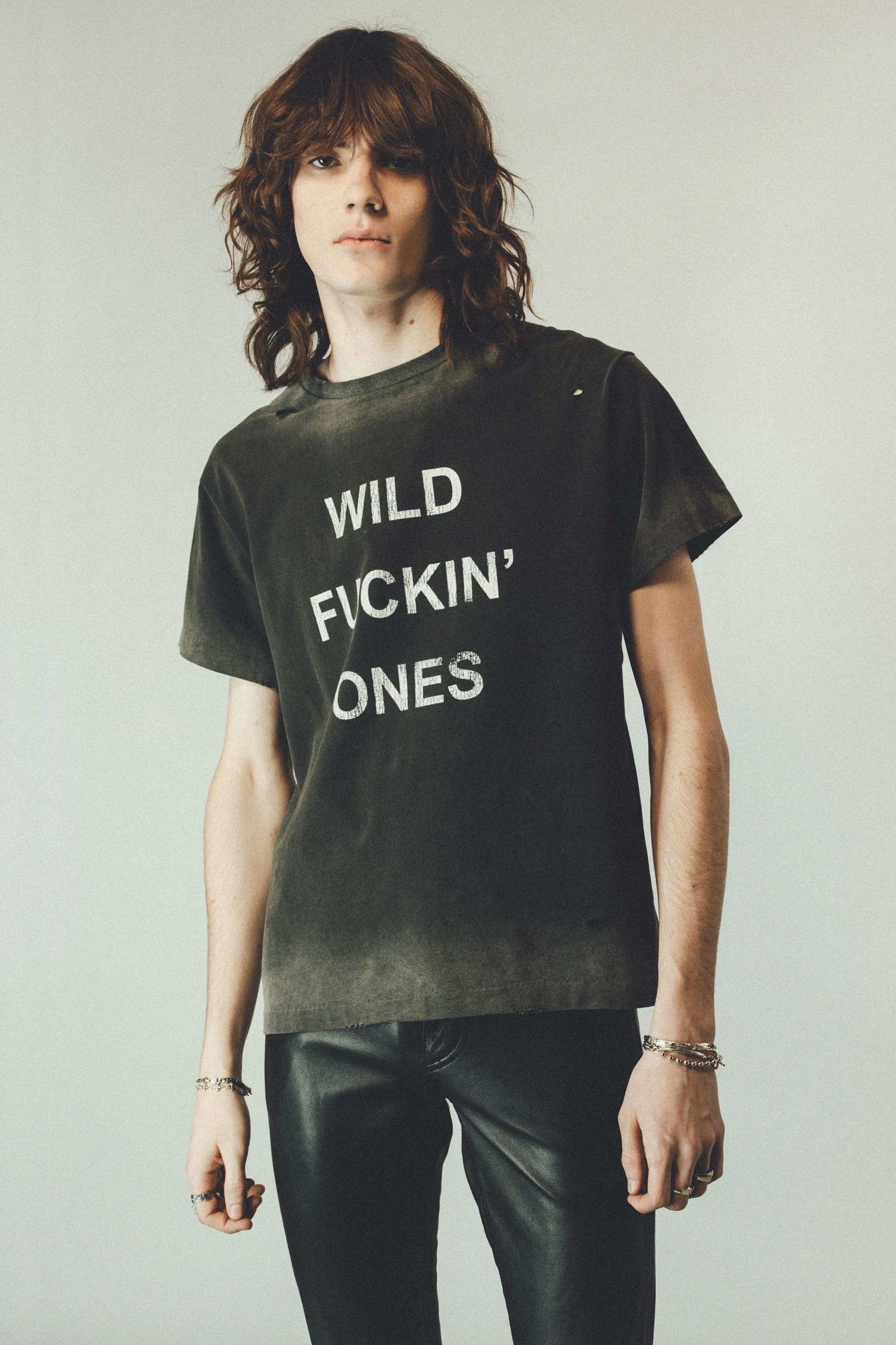 Wild Fuckin Ones Slogan Vintage Tee