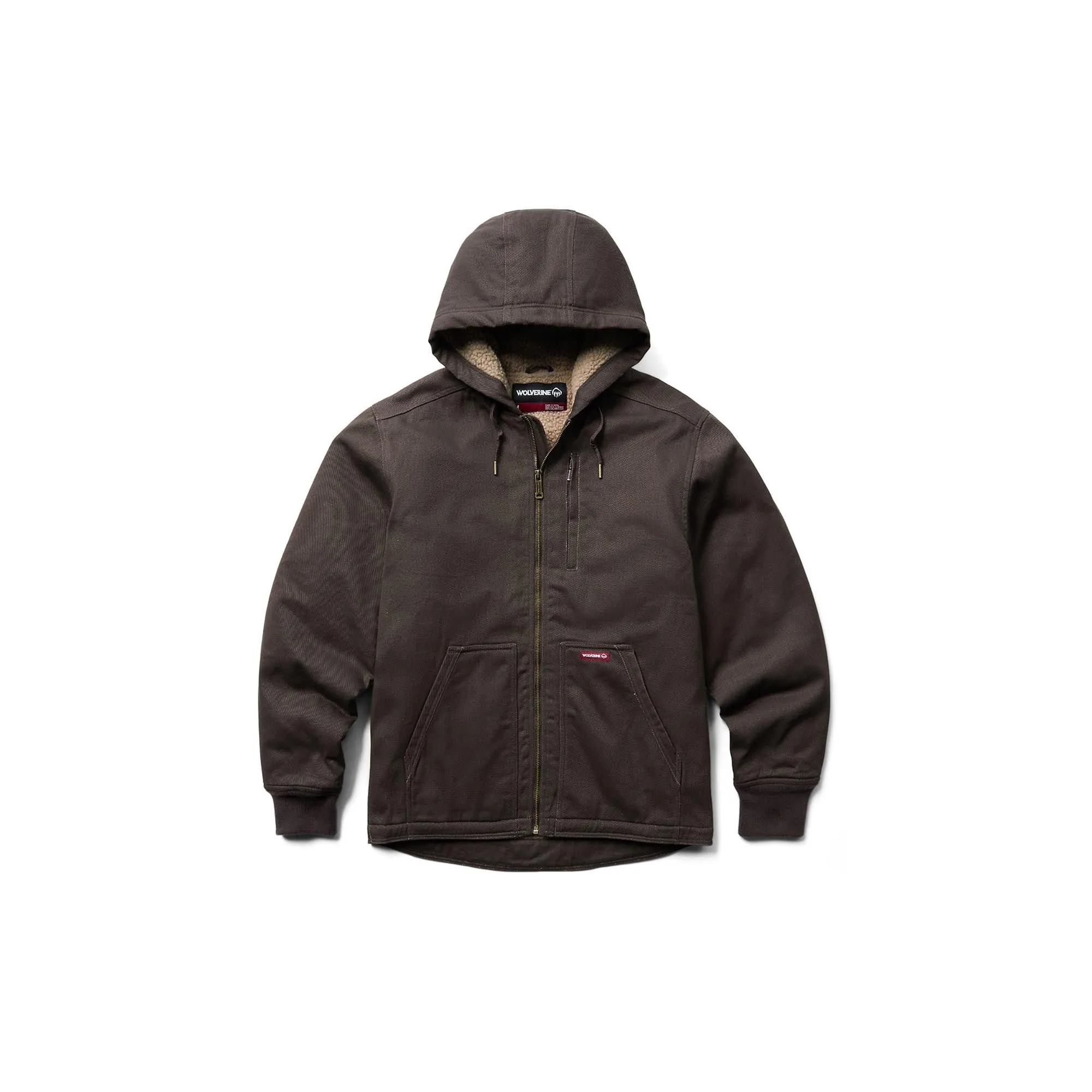 Wolverine Upland Sherpa Lined Hooded Jacket Java