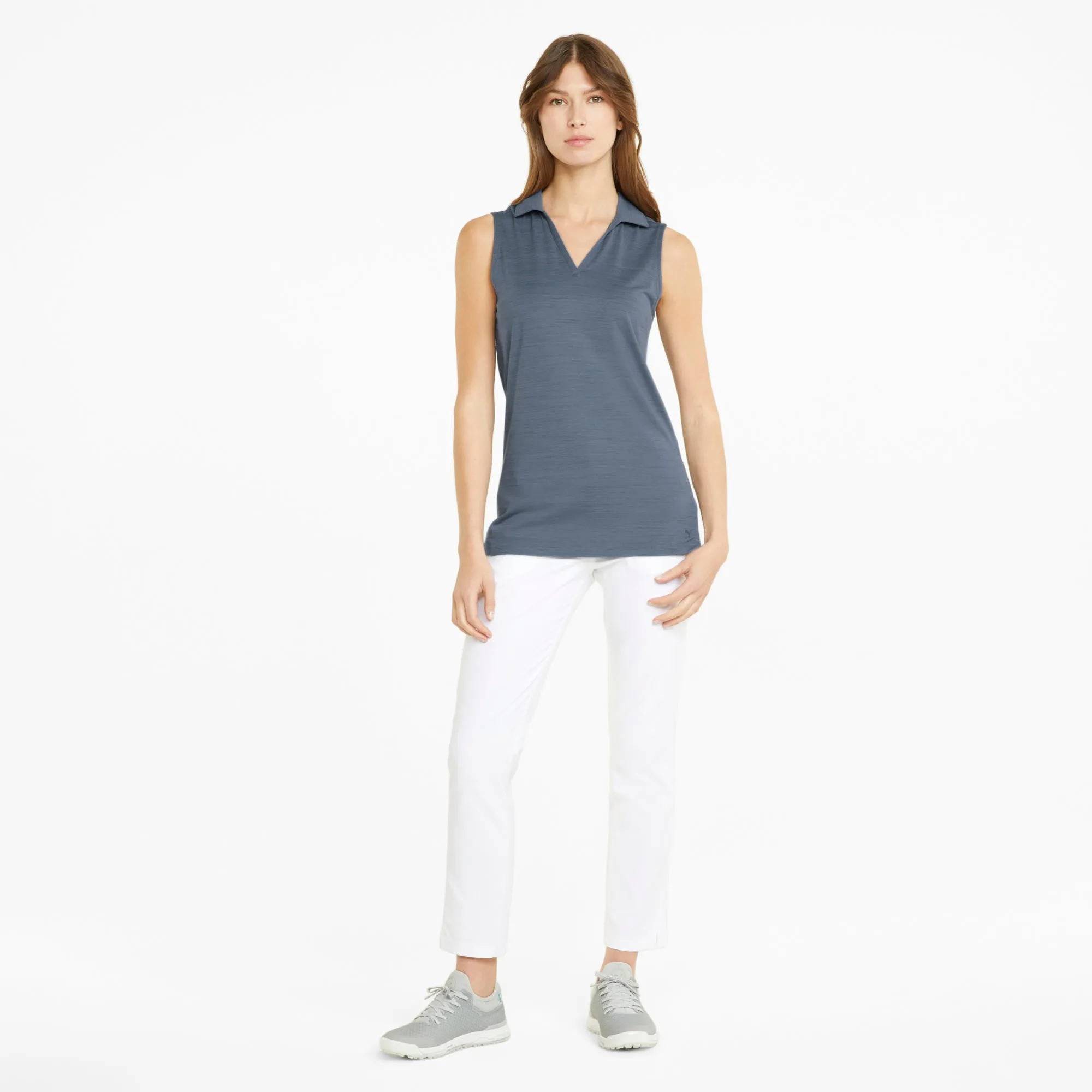 Women's CLOUDSPUN Coast Sleeveless Golf Polo | Evening Sky