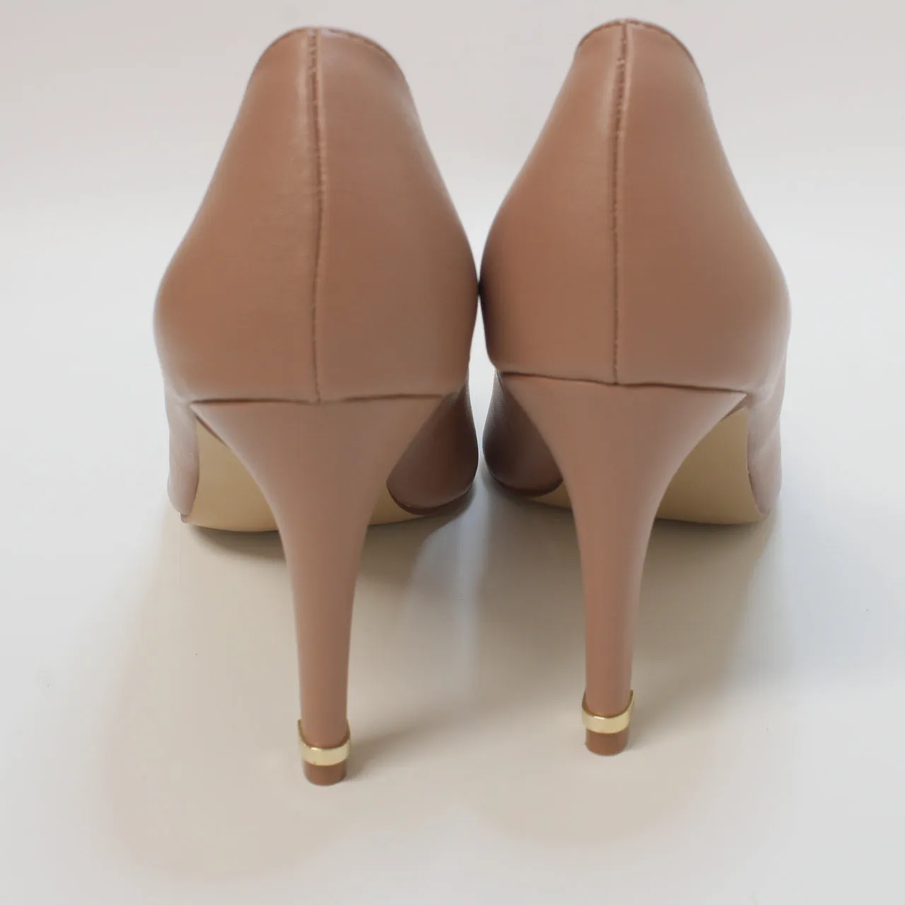 Womens Office Marnie Heel Clip Court Shoes Nude