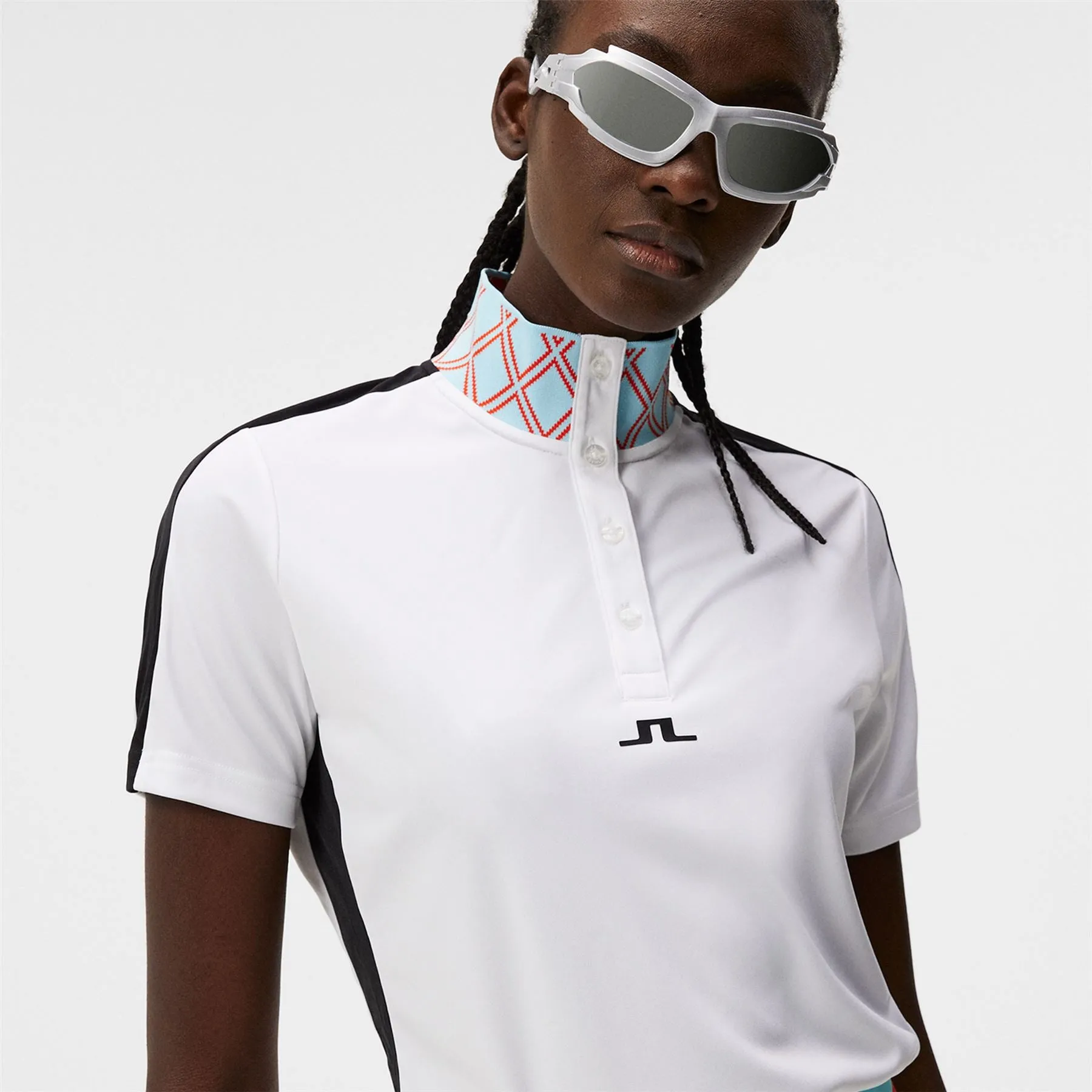 Womens Pip TX Jersey Polo White - SS24